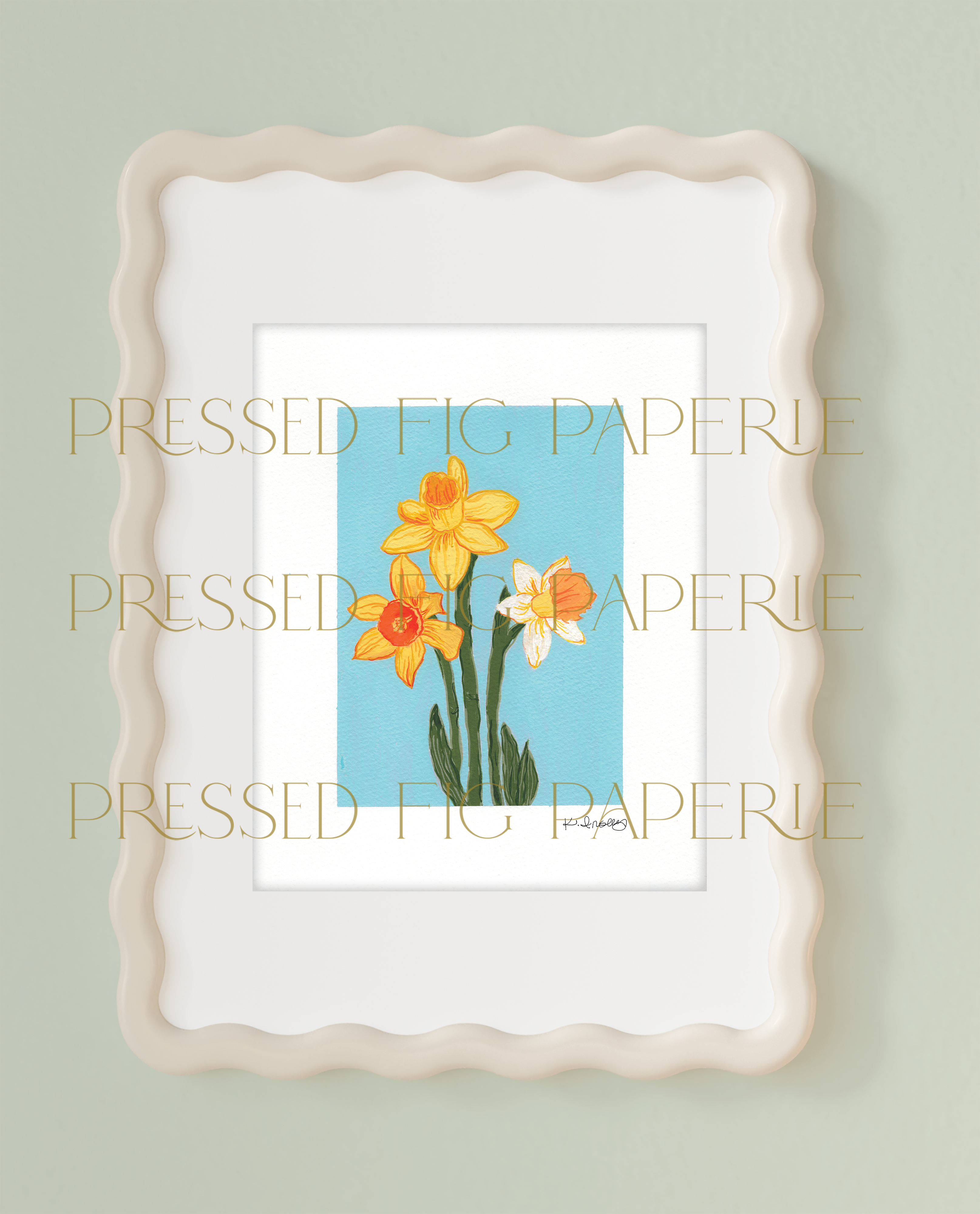 Hope After Winter | Fine Art Gouache Painting | Endometriosis Awareness