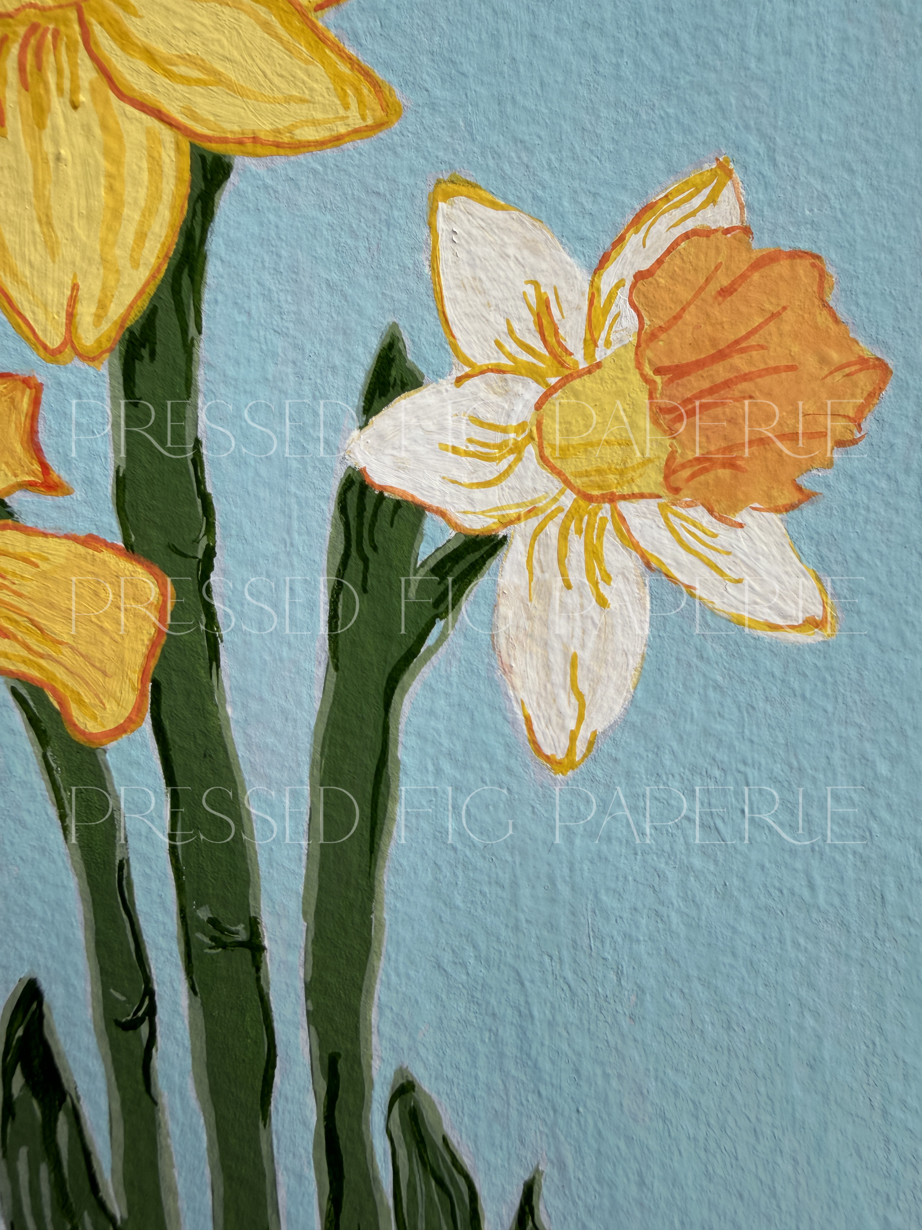 Hope After Winter | Fine Art Gouache Painting | Endometriosis Awareness