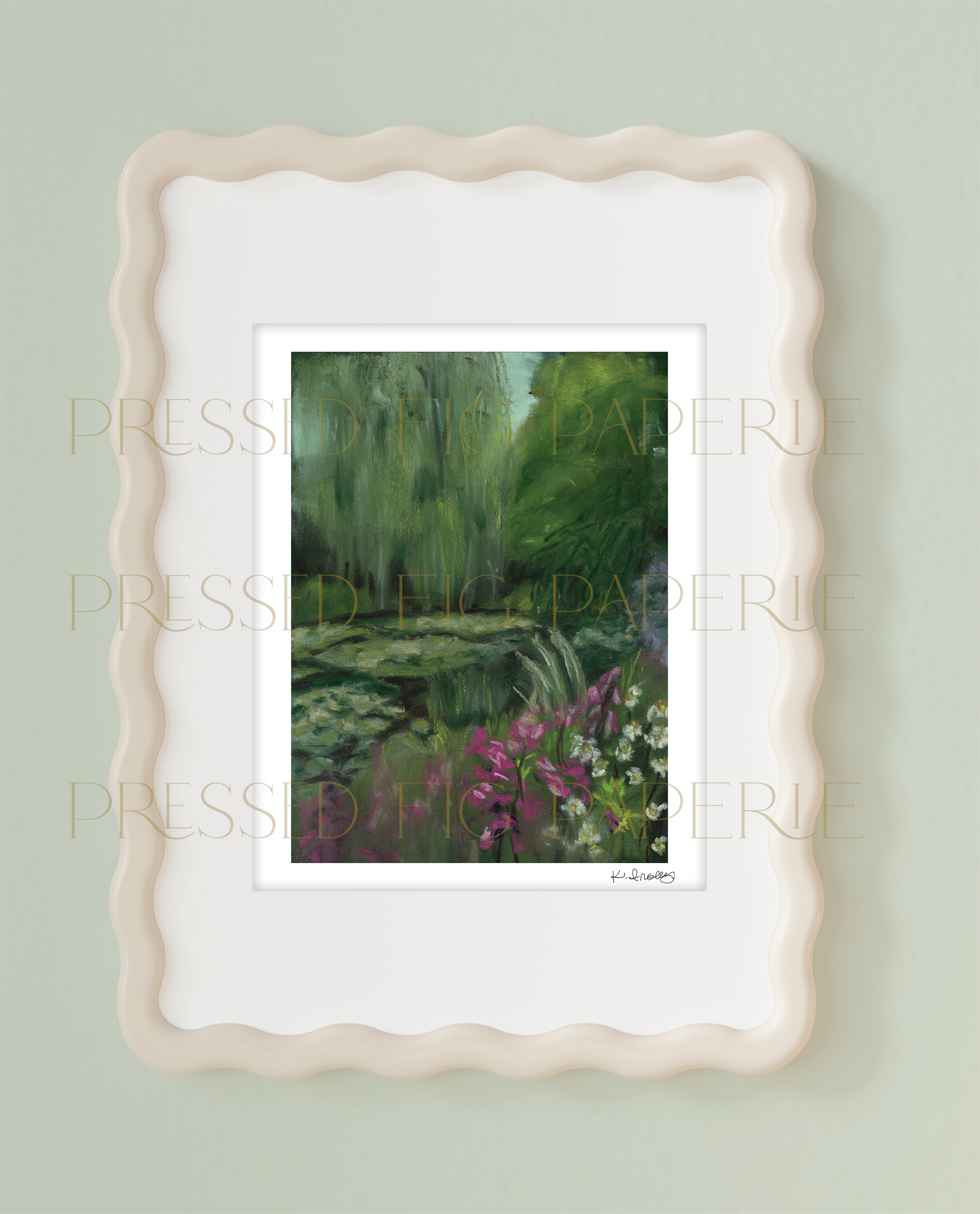 Monet's Garden No. 01 | Soft Pastel Fine Art Print
